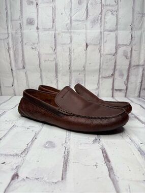 UGG Mens Henrick Loafer Size 11 Brown Leather Driving Slip On Shoes Preppy City